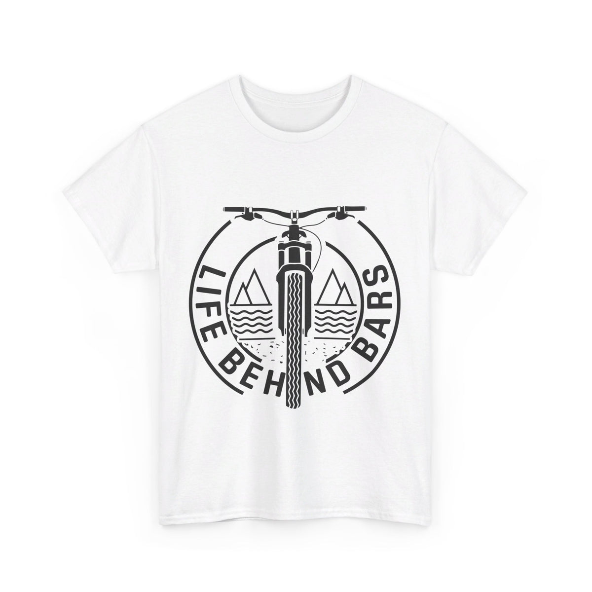 Life Behind Bars Cycling T-Shirt in White colour