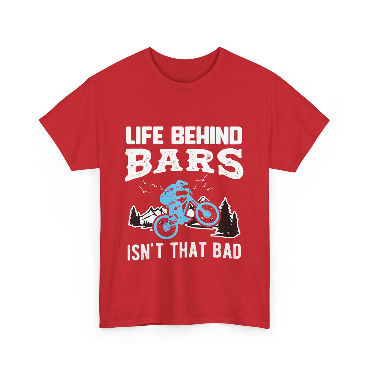 Life Behind Bars Mountain Bike T-Shirt in Red colour
