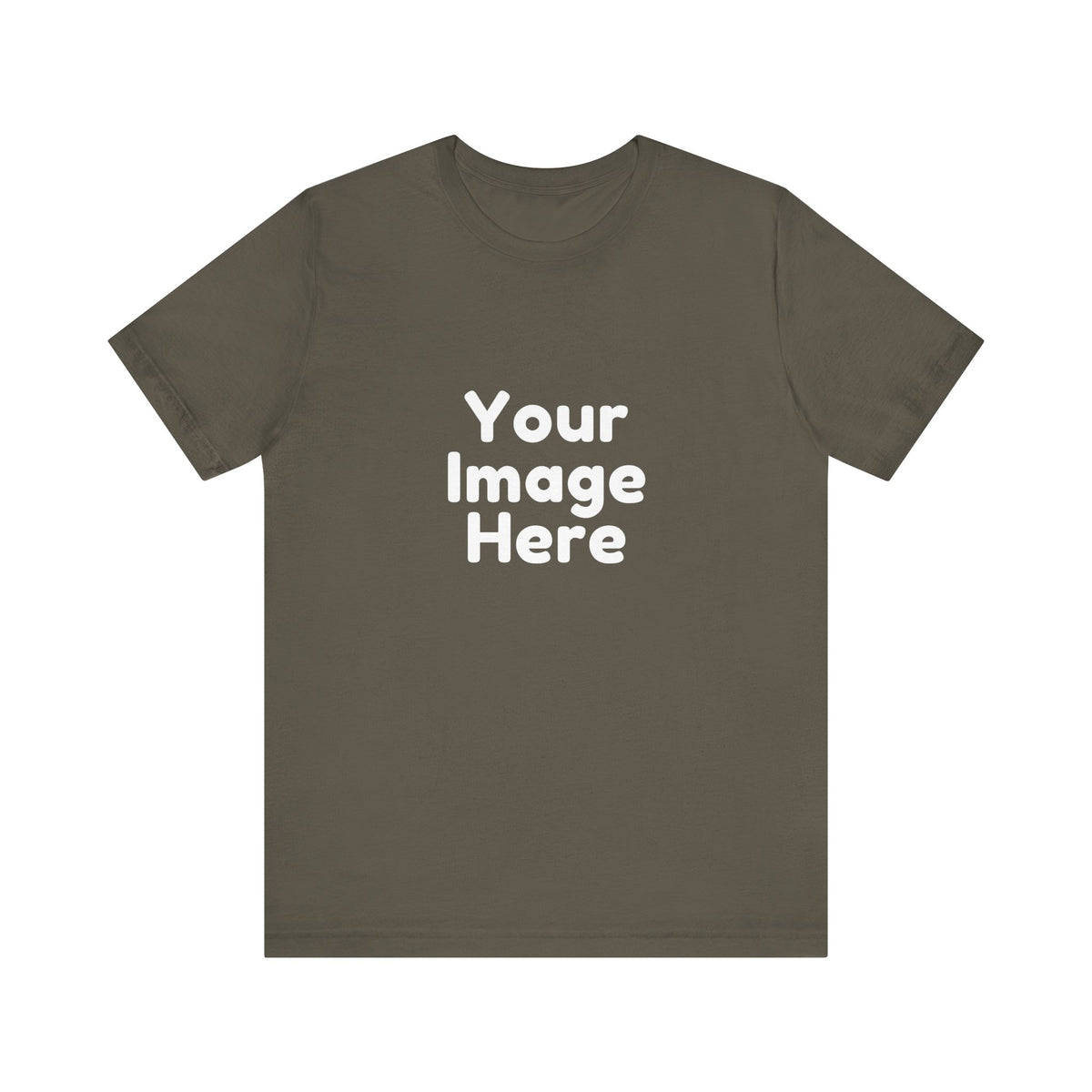 Personalised Bike Silhouette T-Shirt in Army colour