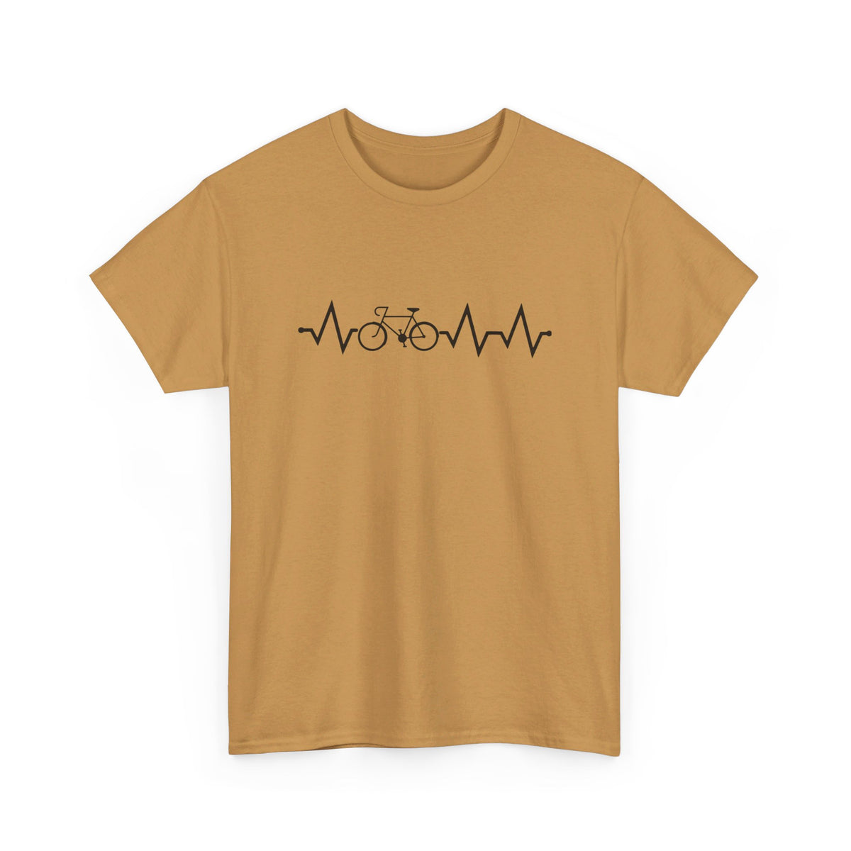 Heartbeat T-Shirt in Old Gold colour