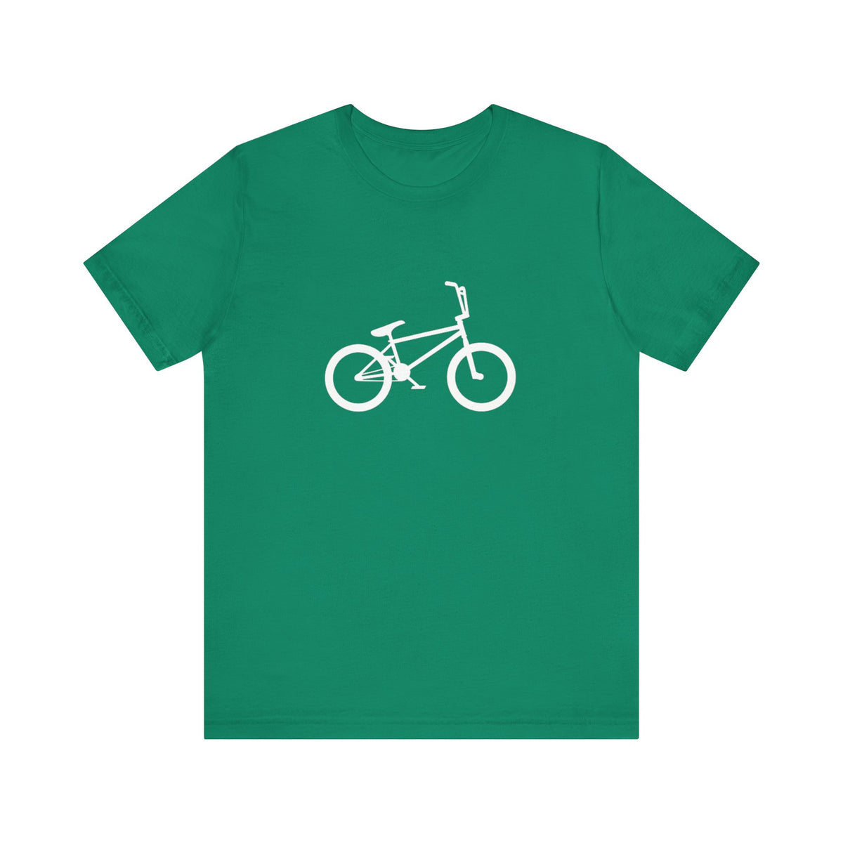 BMX Bike Silhouette T-Shirt in Kelly colour