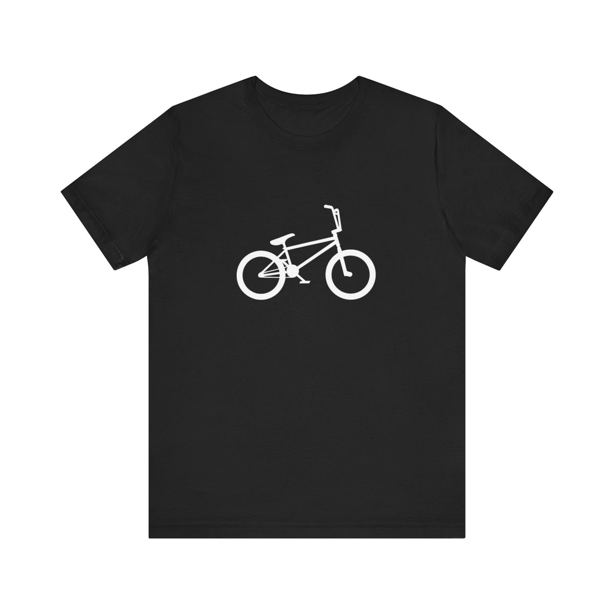 BMX Bike Silhouette T-Shirt in Black colour