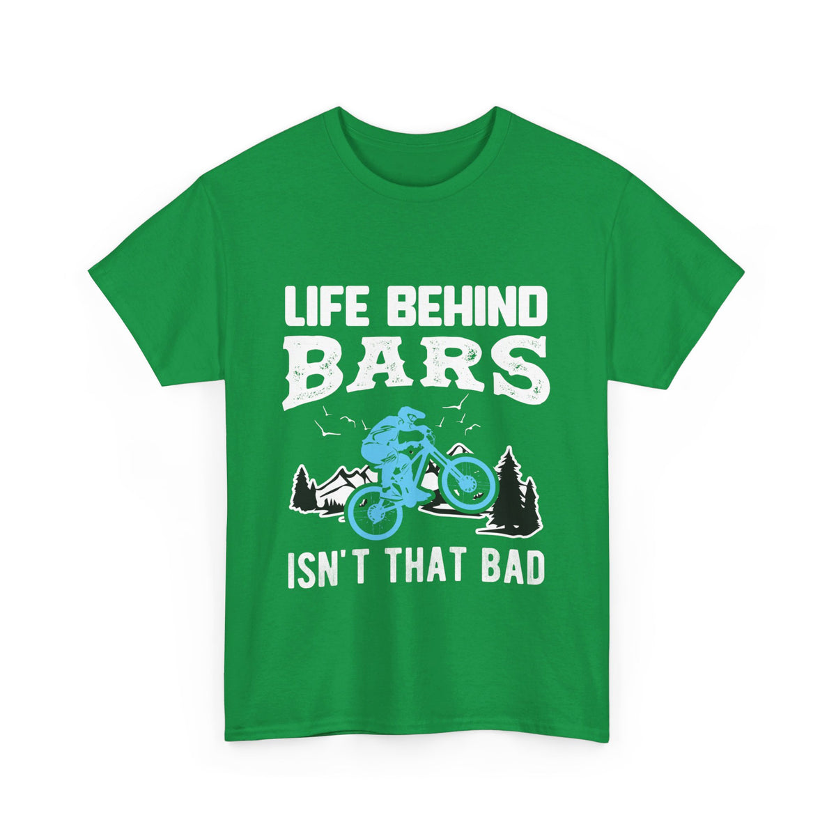 Life Behind Bars Mountain Bike T-Shirt in Irish Green colour