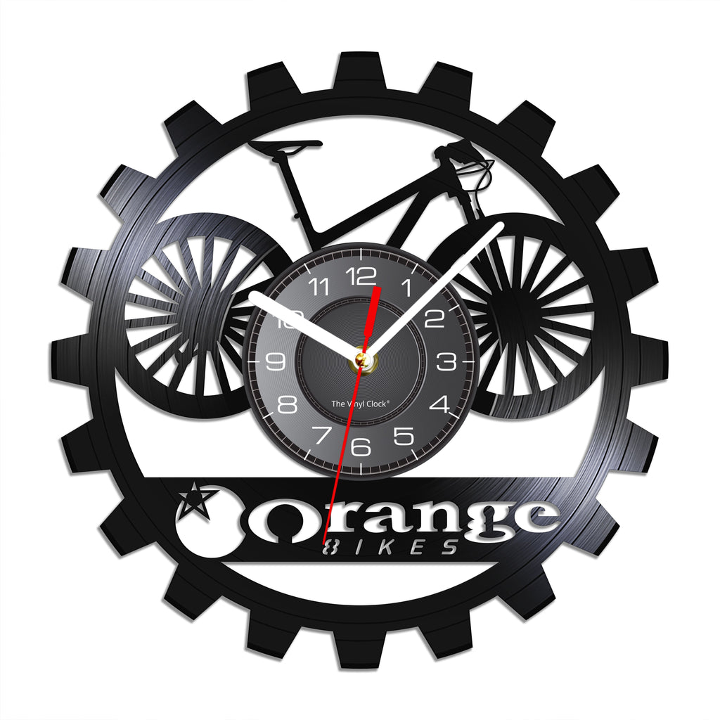 Cycolinks Orange MTB Vinyl Clock - Cycolinks