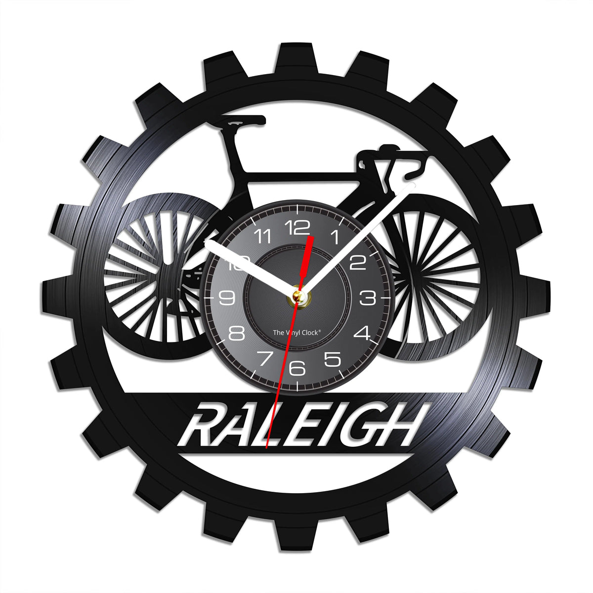Raleigh Bicycle Vinyl Clock
