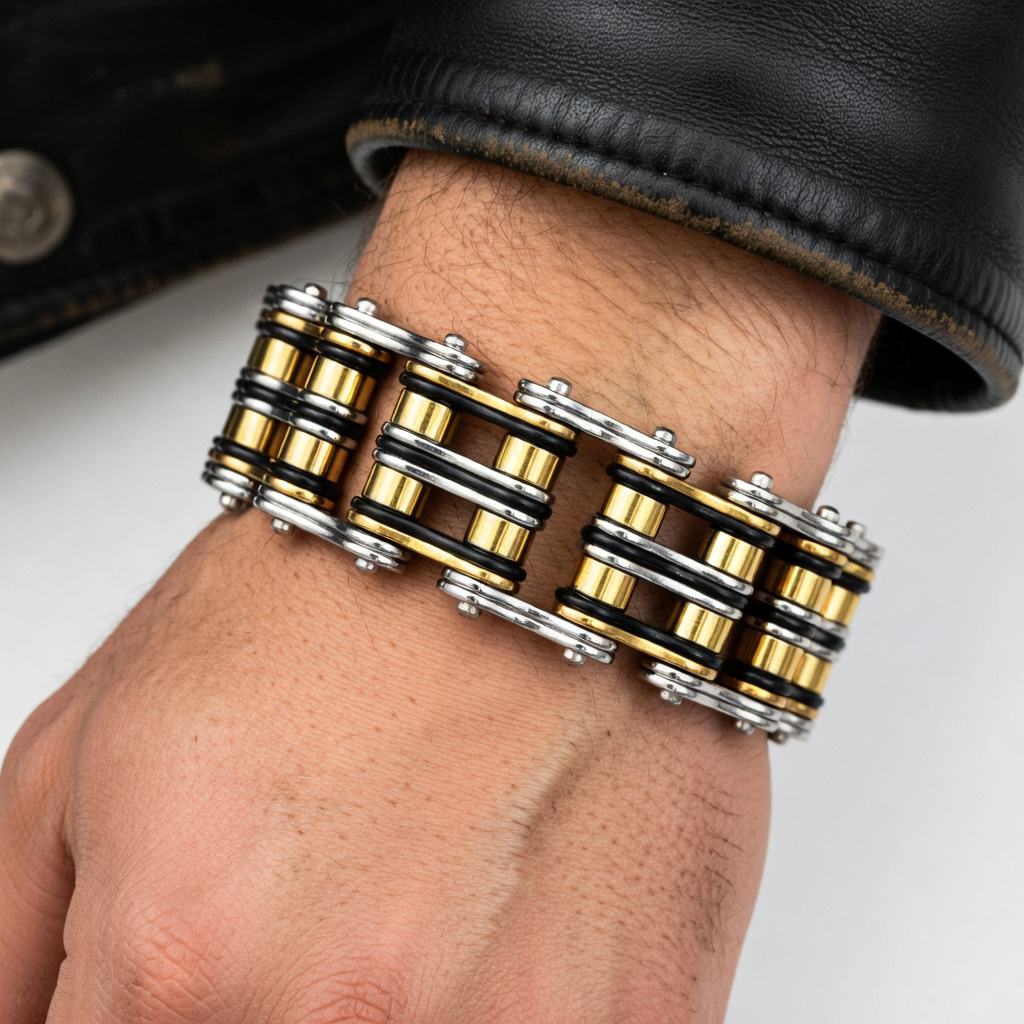 Cycolinks Monster 24mm Bike Chain Bracelet | Stainless Steel