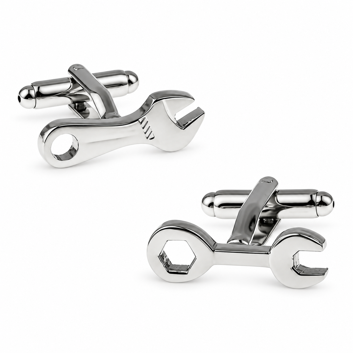 Cycolinks Wrench Cufflinks — product photograph on white background