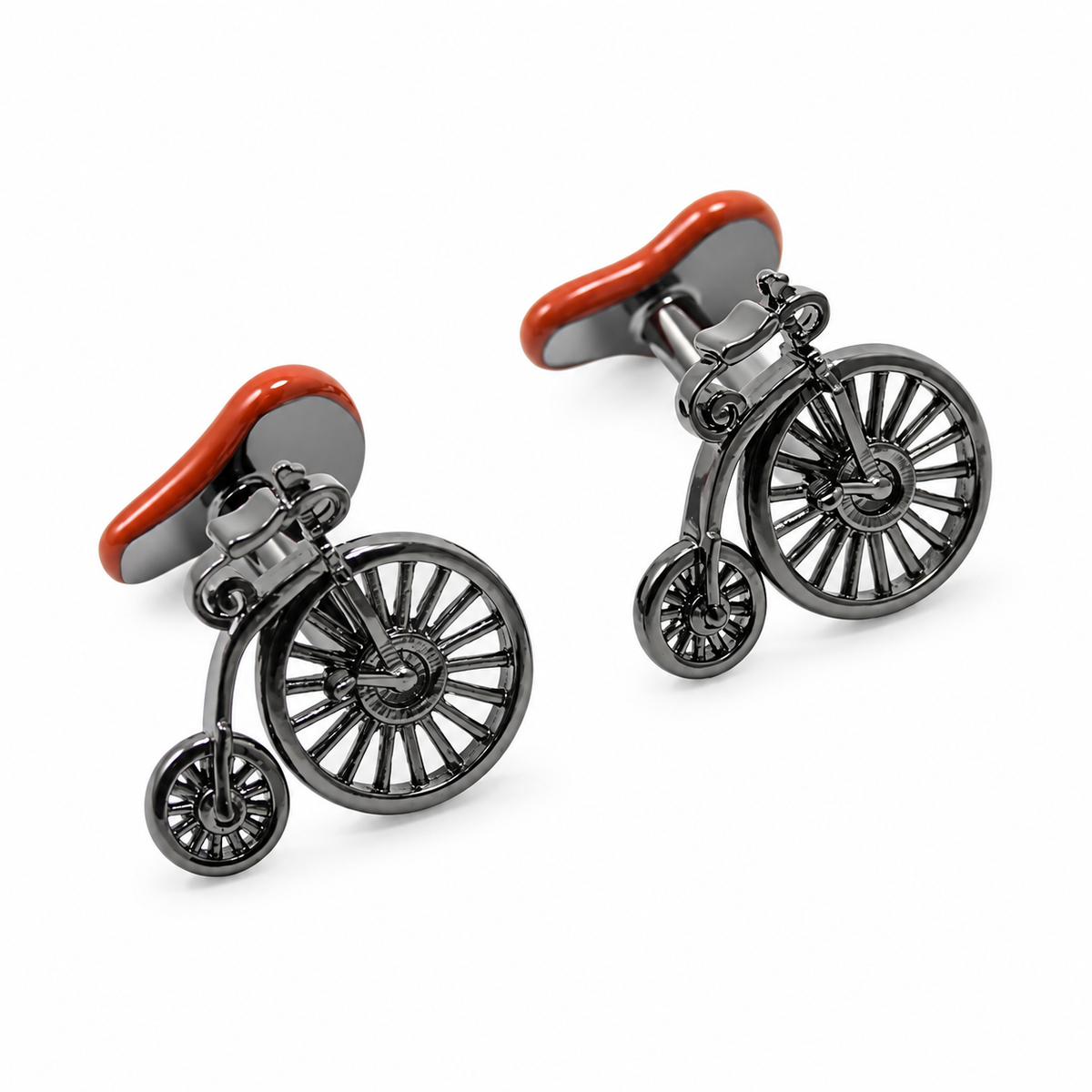 Cycolinks Vintage Penny Farthing Cufflinks — product photograph on white background