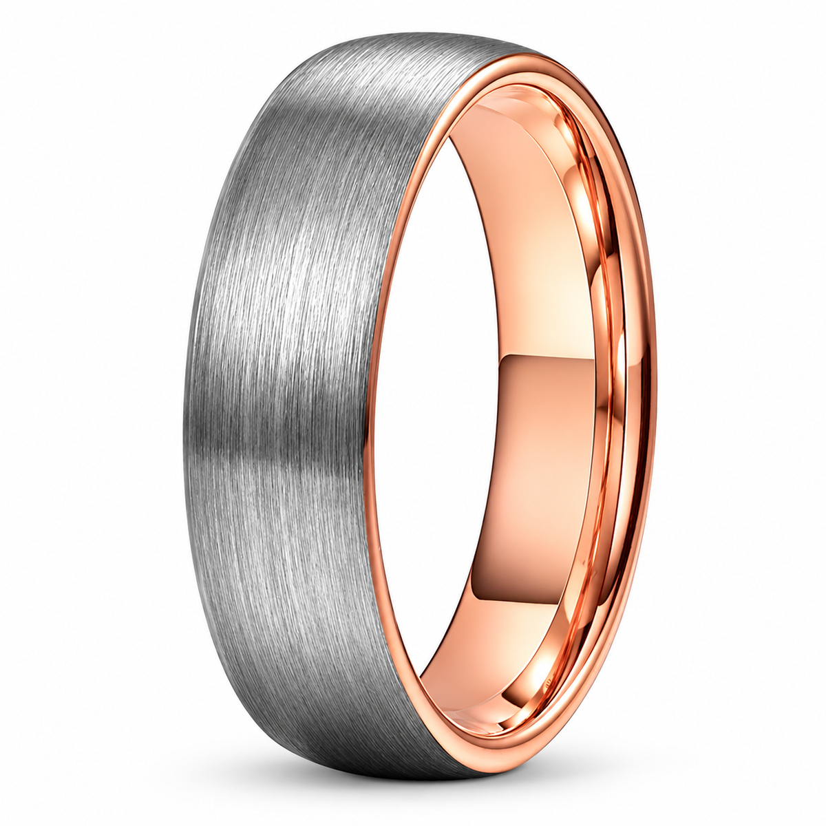 Cycolinks Ember Brushed Ring – 8mm on a white background