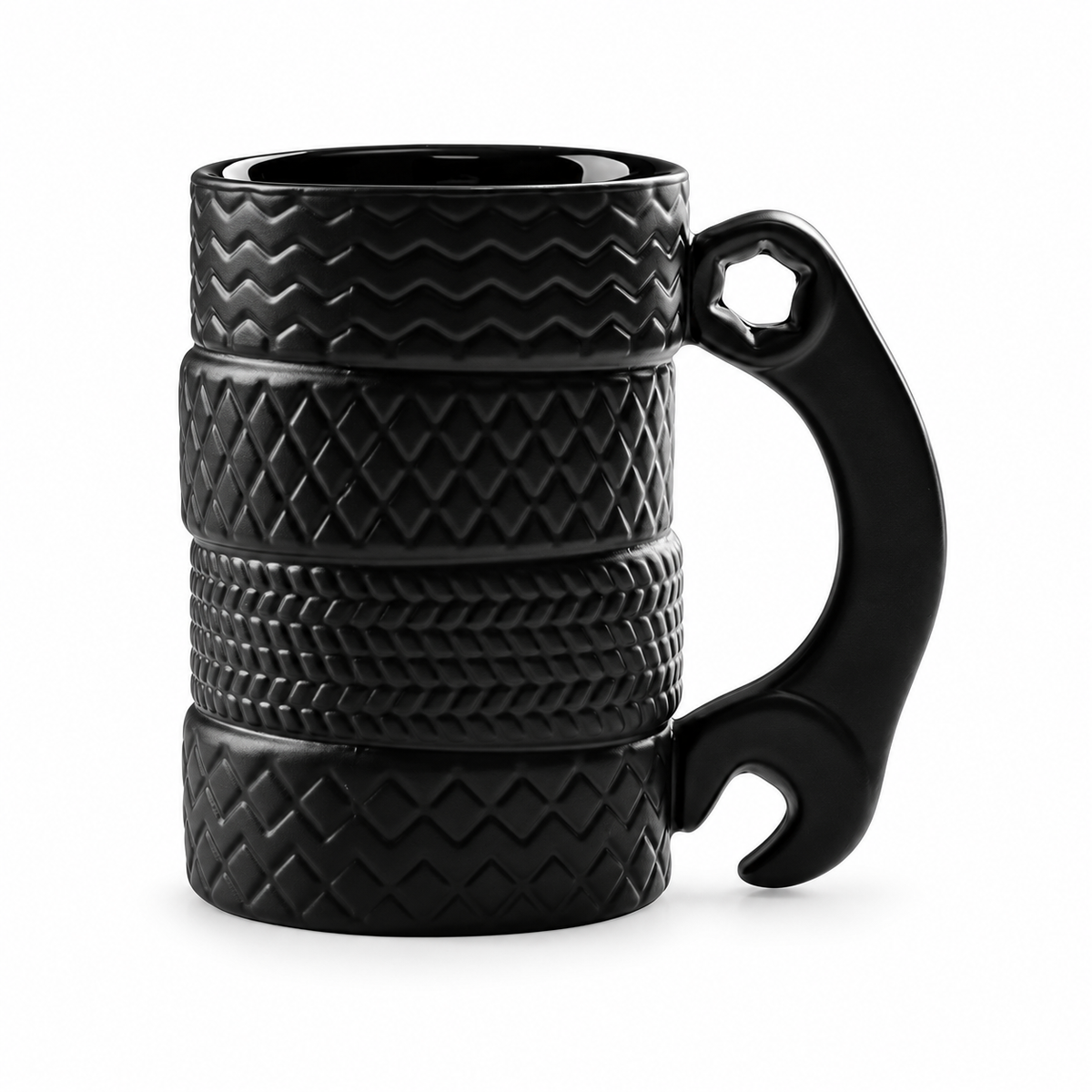 Cycolinks Tire Coffee Mug — complete product on a white background