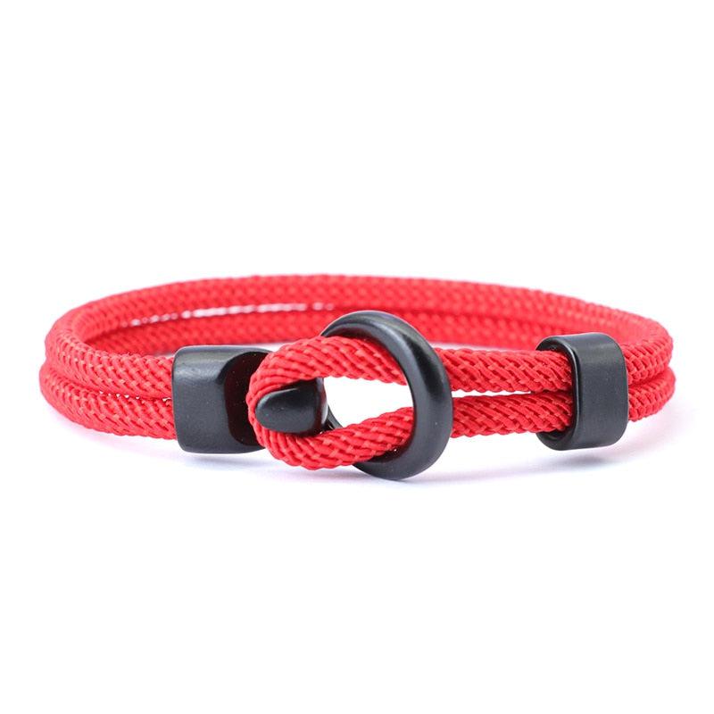 Quick Release Paracord Bracelet in Red colour
