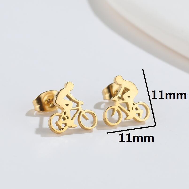 Cycolinks Titanium Steel Cycling Stud Earrings BOGOF - Cycolinks