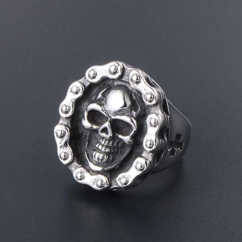 Skull Chain Ring