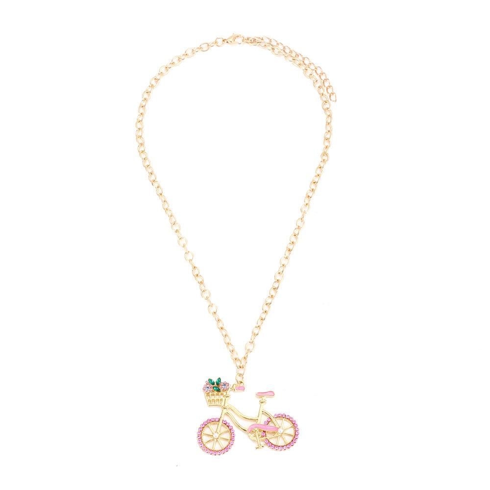 Cycolinks Zircon Bicycle Necklace - Cycolinks