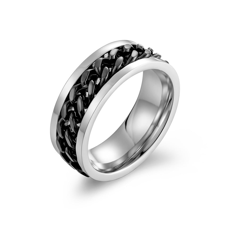Cycolinks Titanium Steel Chain Spinner Ring - Cycolinks