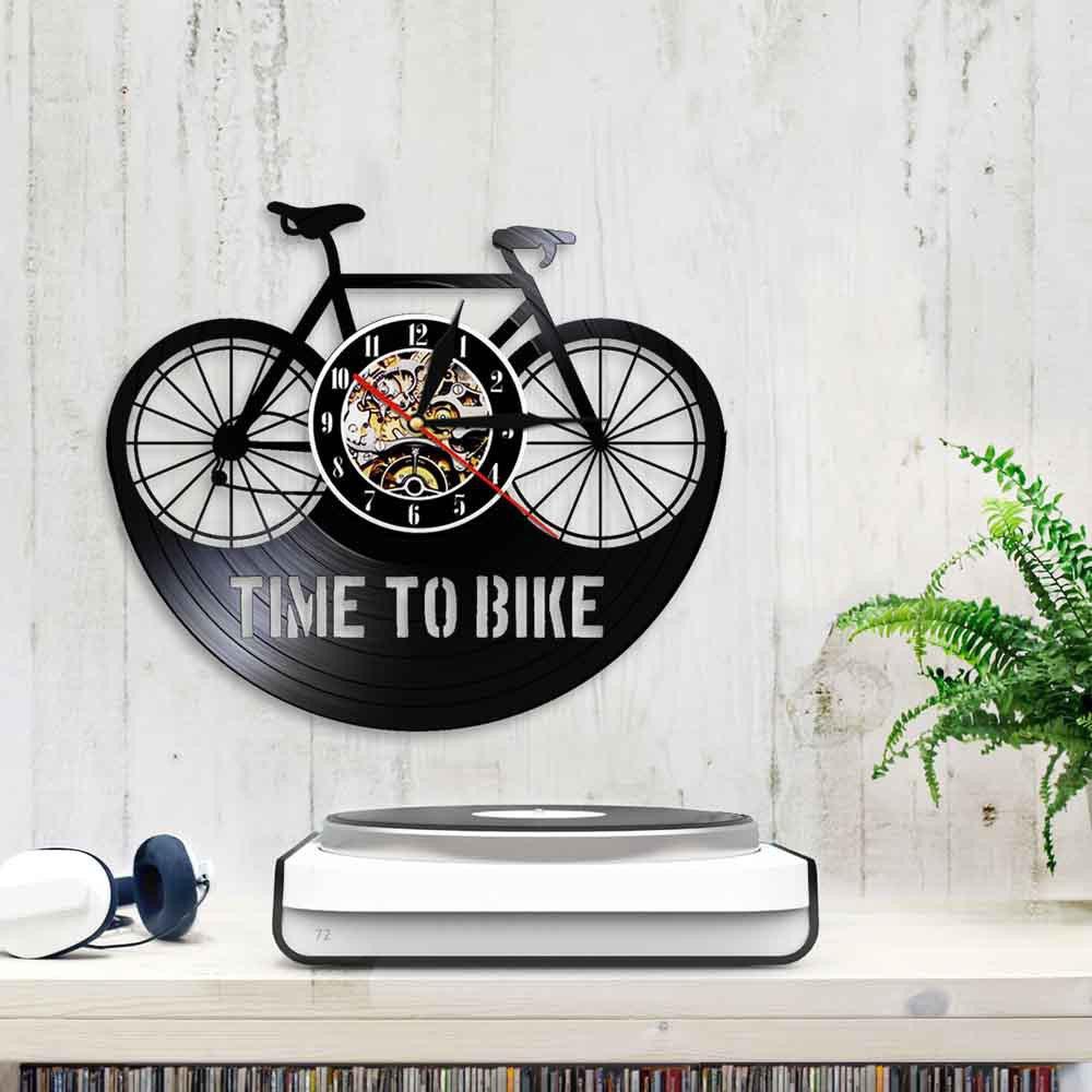 Cycolinks Bicycle Time To Bike Vinyl Clock - Cycolinks