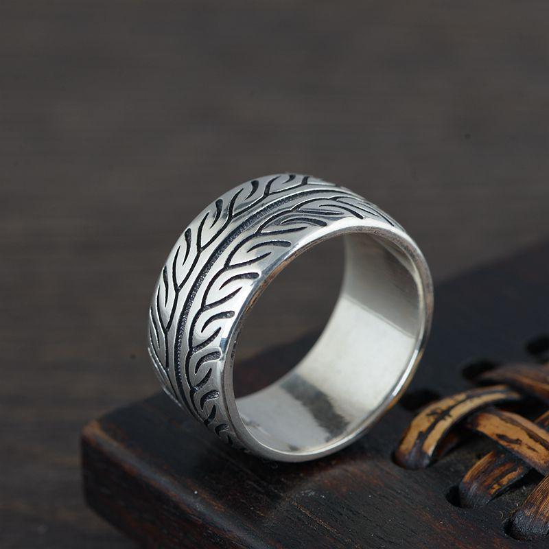Cycolinks 925 Sterling Silver Vintage Tire ring - Cycolinks