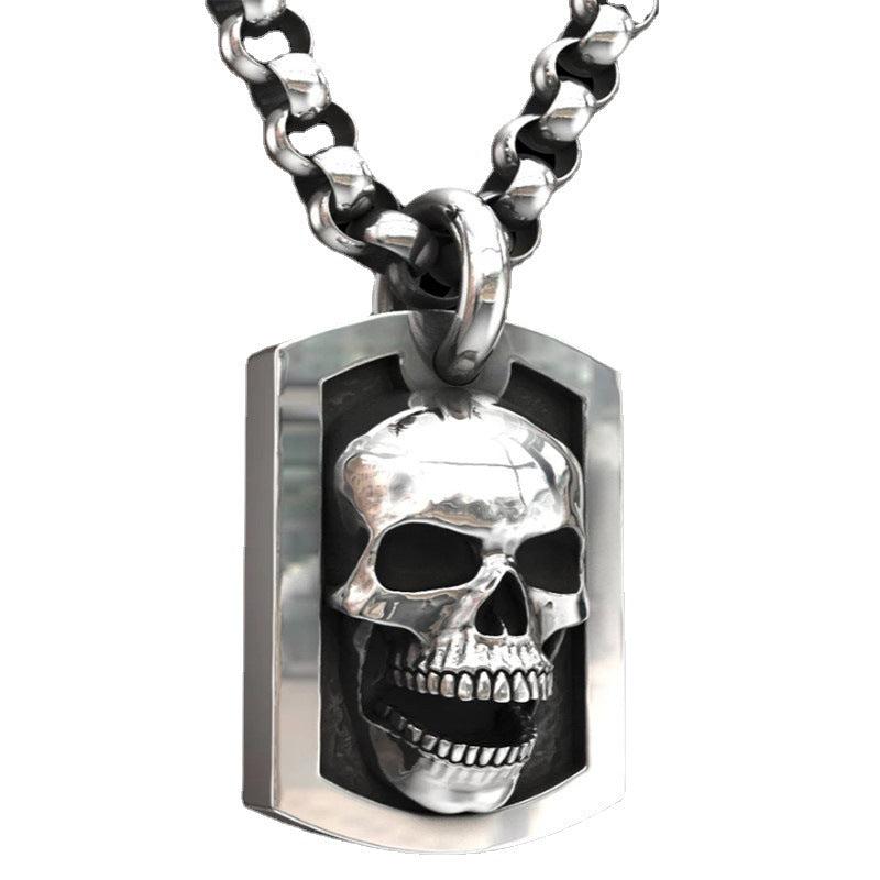 Cycolinks 3D Carved Skull Necklace - Cycolinks