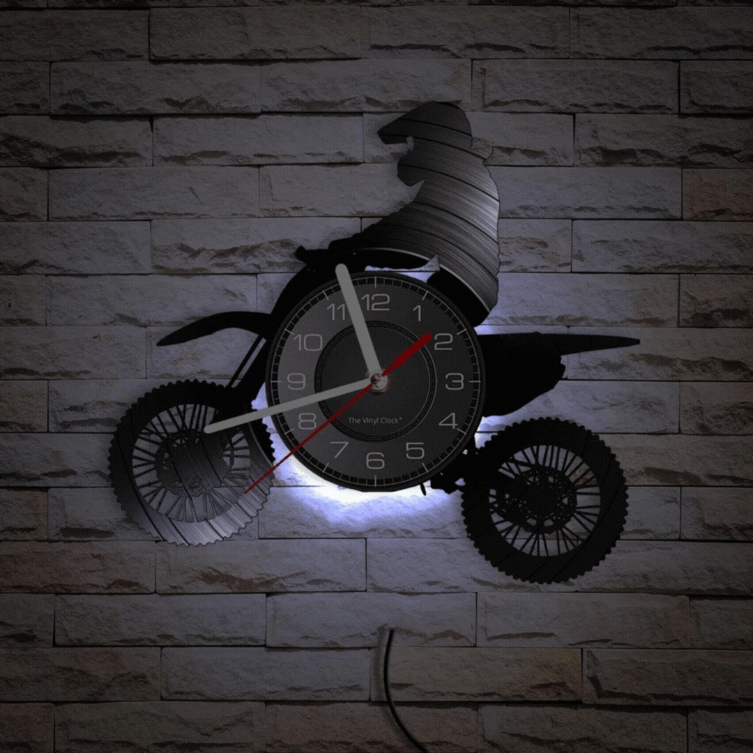 MTX Mototrax Vinyl Clock