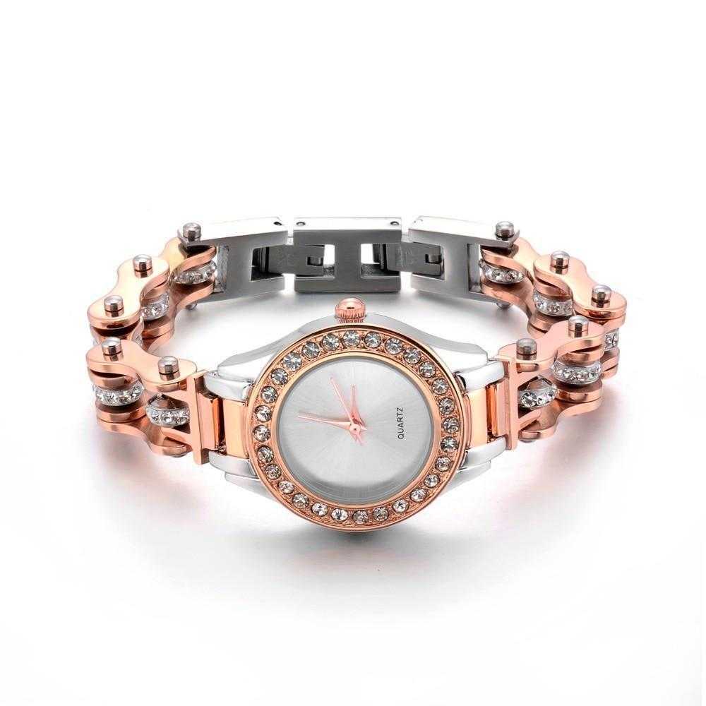 Cycolinks Crystal Quartz Watch - FREE Bracelet - Cycolinks