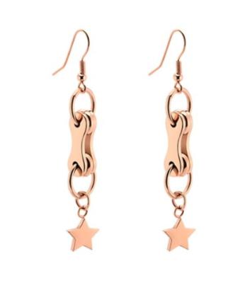 Cycolinks Bicycle Chain Link Star Earrings - Cycolinks