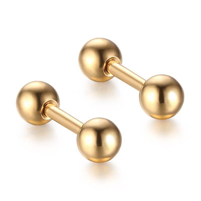 Dumbbell Stud Earrings - Cycolinks
