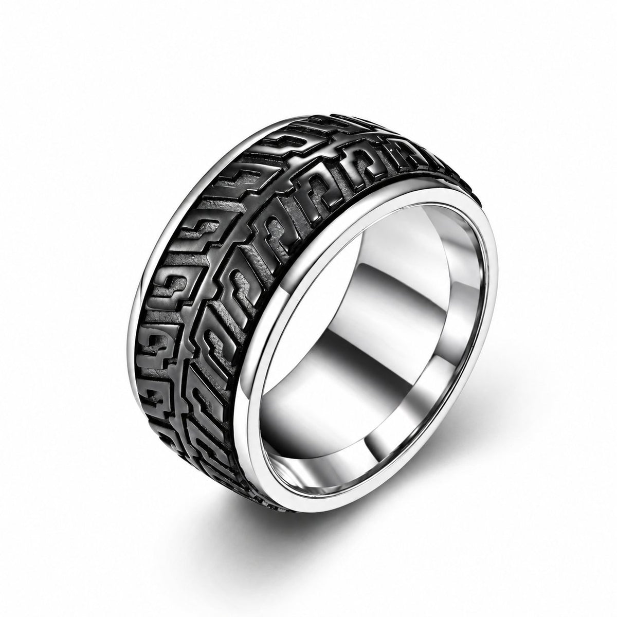 Cycolinks Tyre Tread Spinner Ring 2.0 on a white background