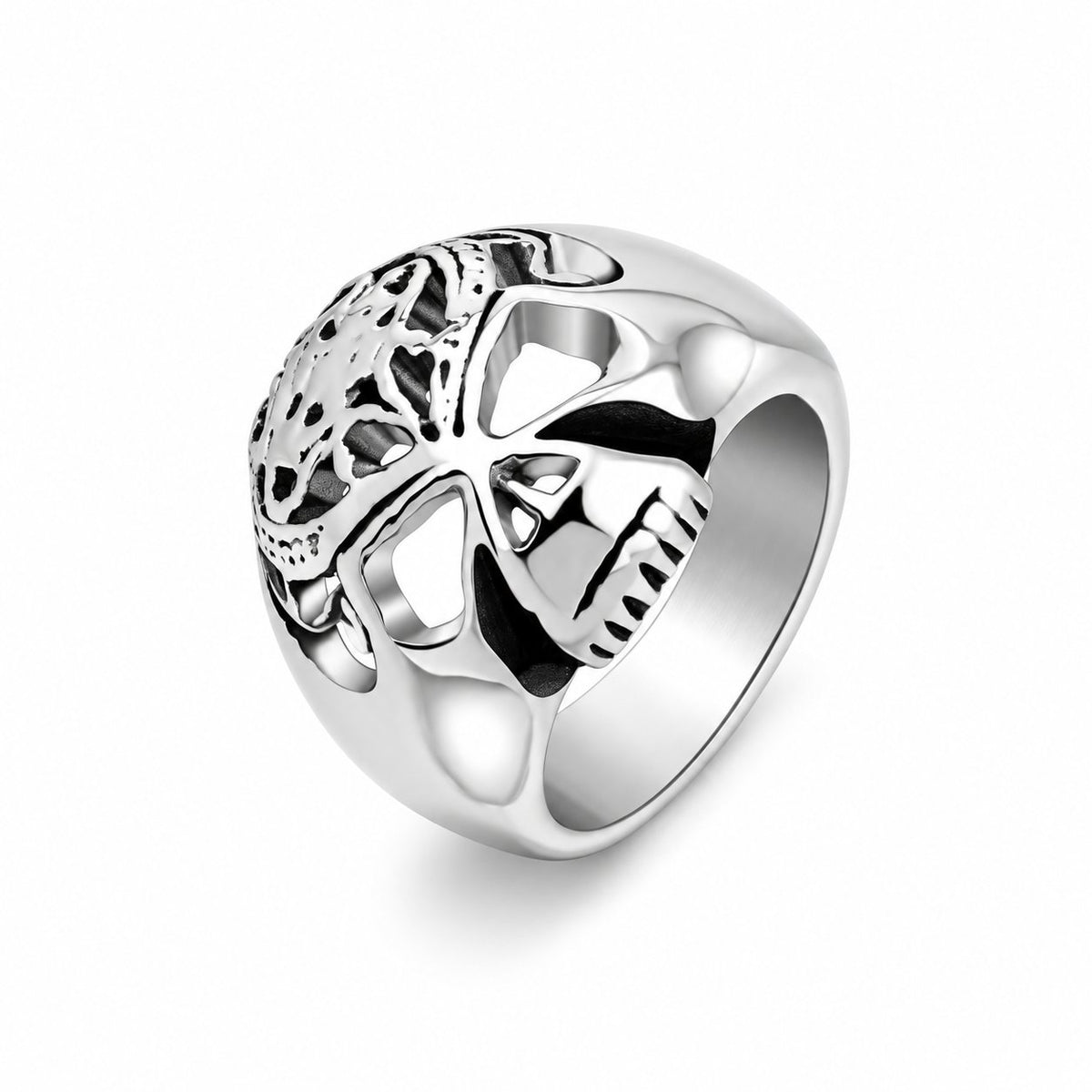 Cycolinks Punk Rock Skull Ring on a white background