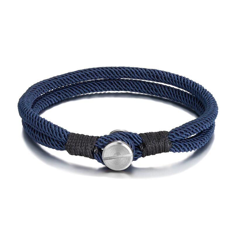 Screw Bracelet in Navy Blue colour