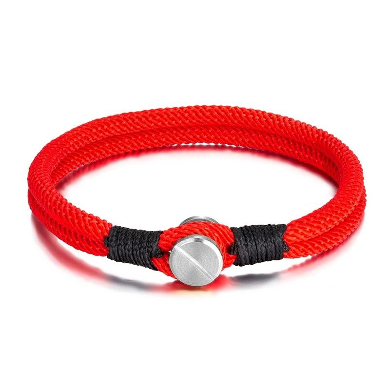 Screw Bracelet in Red colour