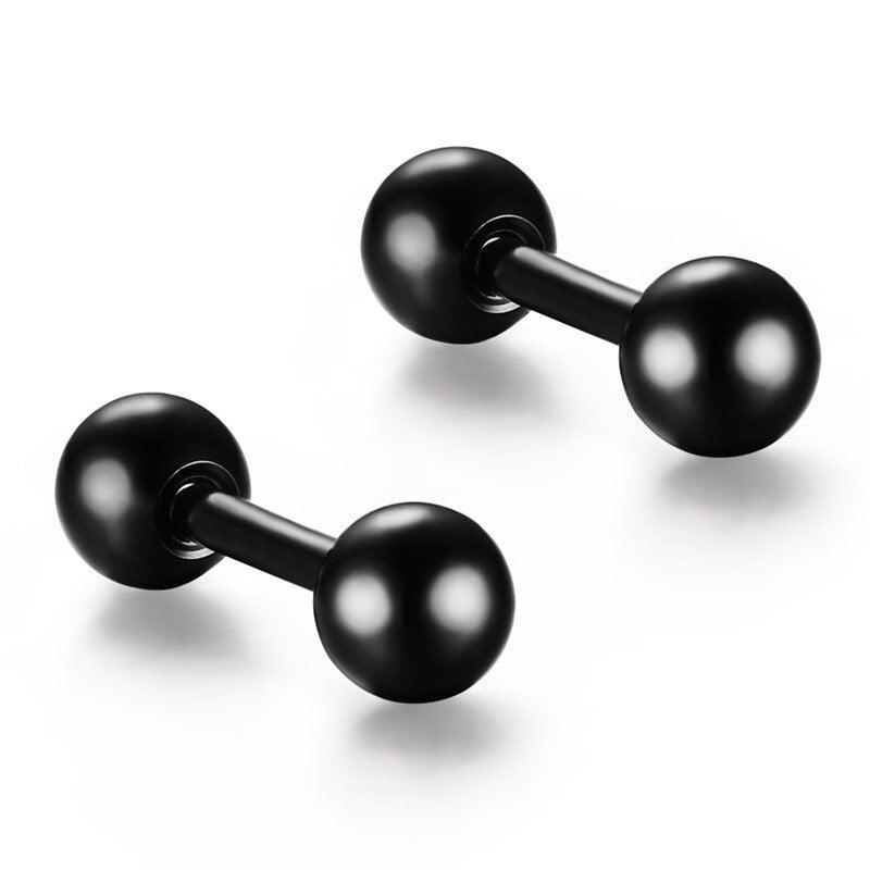 Dumbbell Stud Earrings - Cycolinks