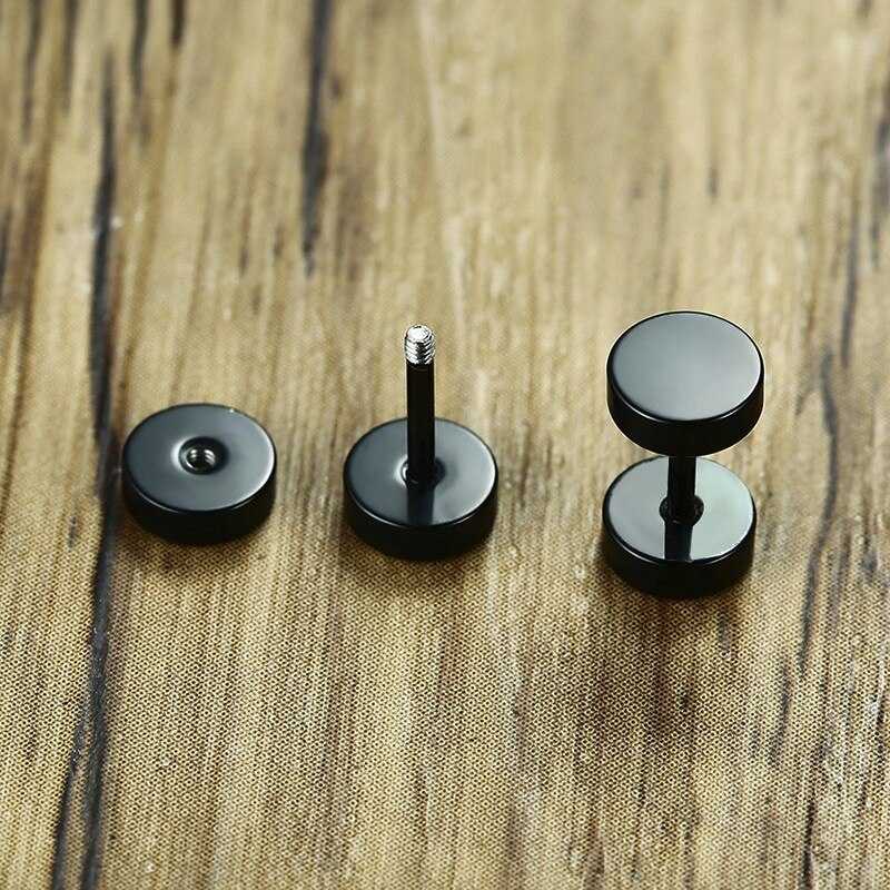 Cycolinks Circle Stainless Steel Stud Earrings - Cycolinks