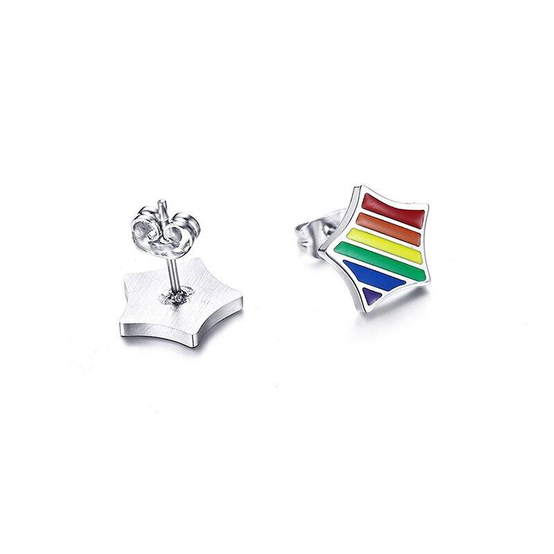 Cycolinks Pride Rainbow Star Earrings - Cycolinks