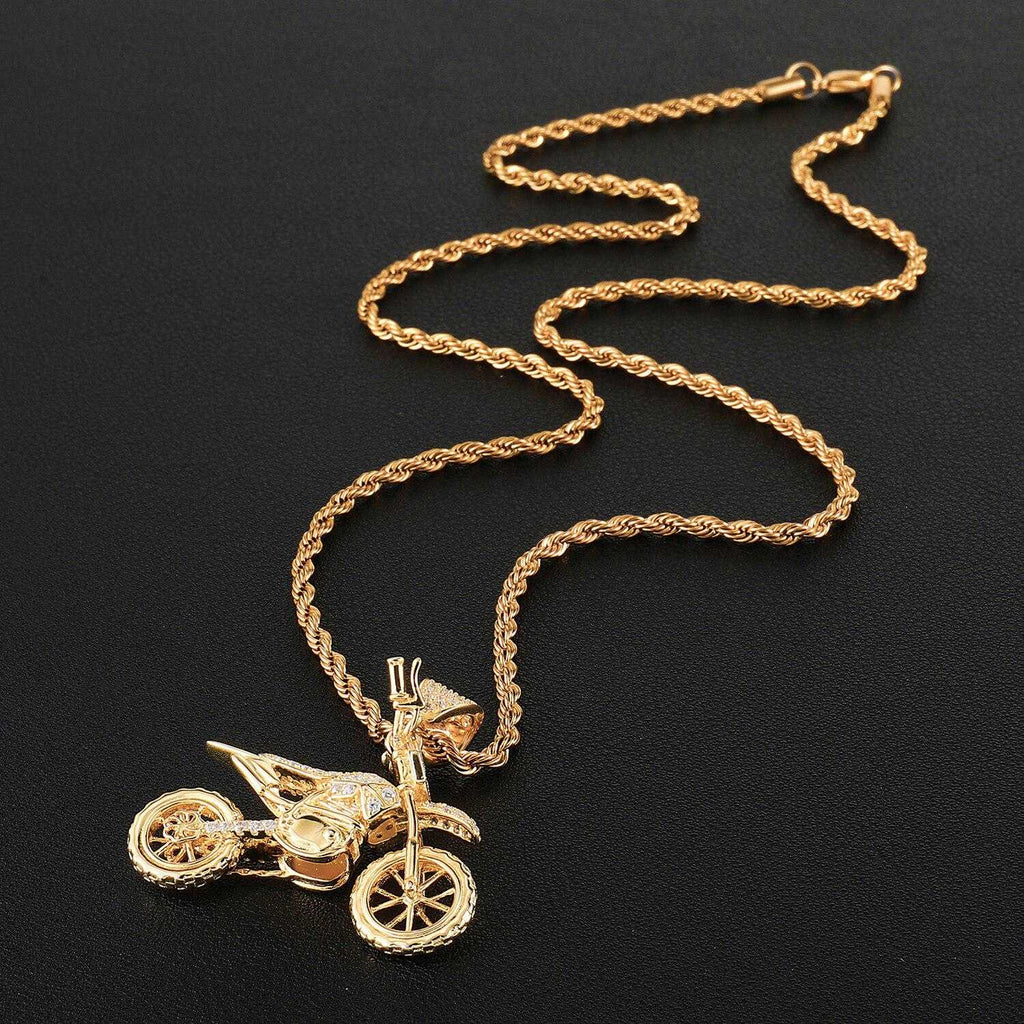 Cycolinks Hip Hop Copper Motocross Necklace - Cycolinks