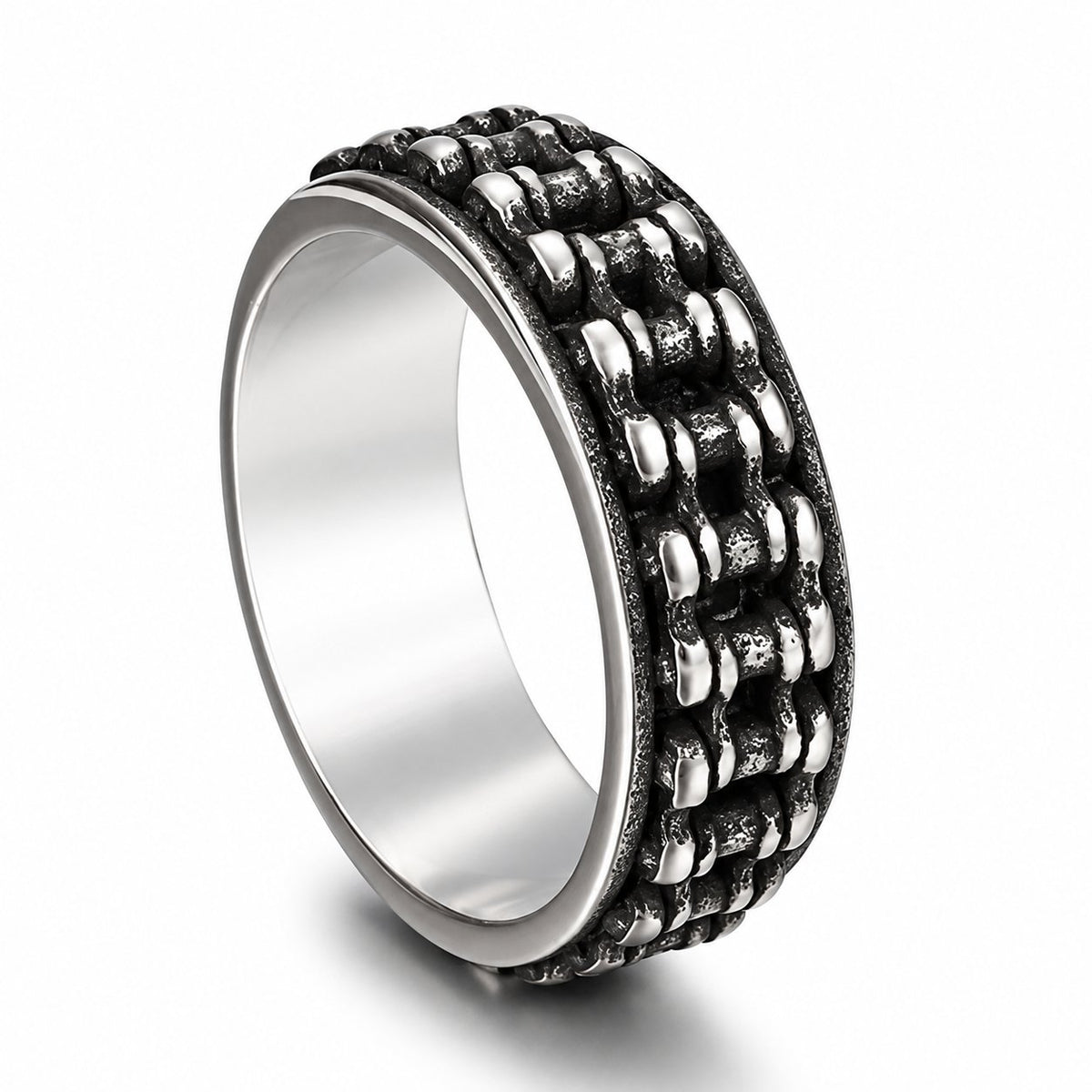 Cycolinks Retro Bike Chain Ring on a white background