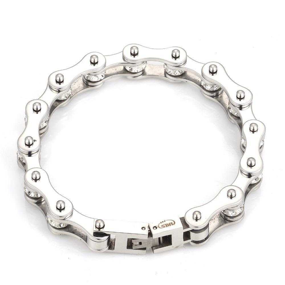 Cycolinks Silver Crystal Bracelet - Cycolinks