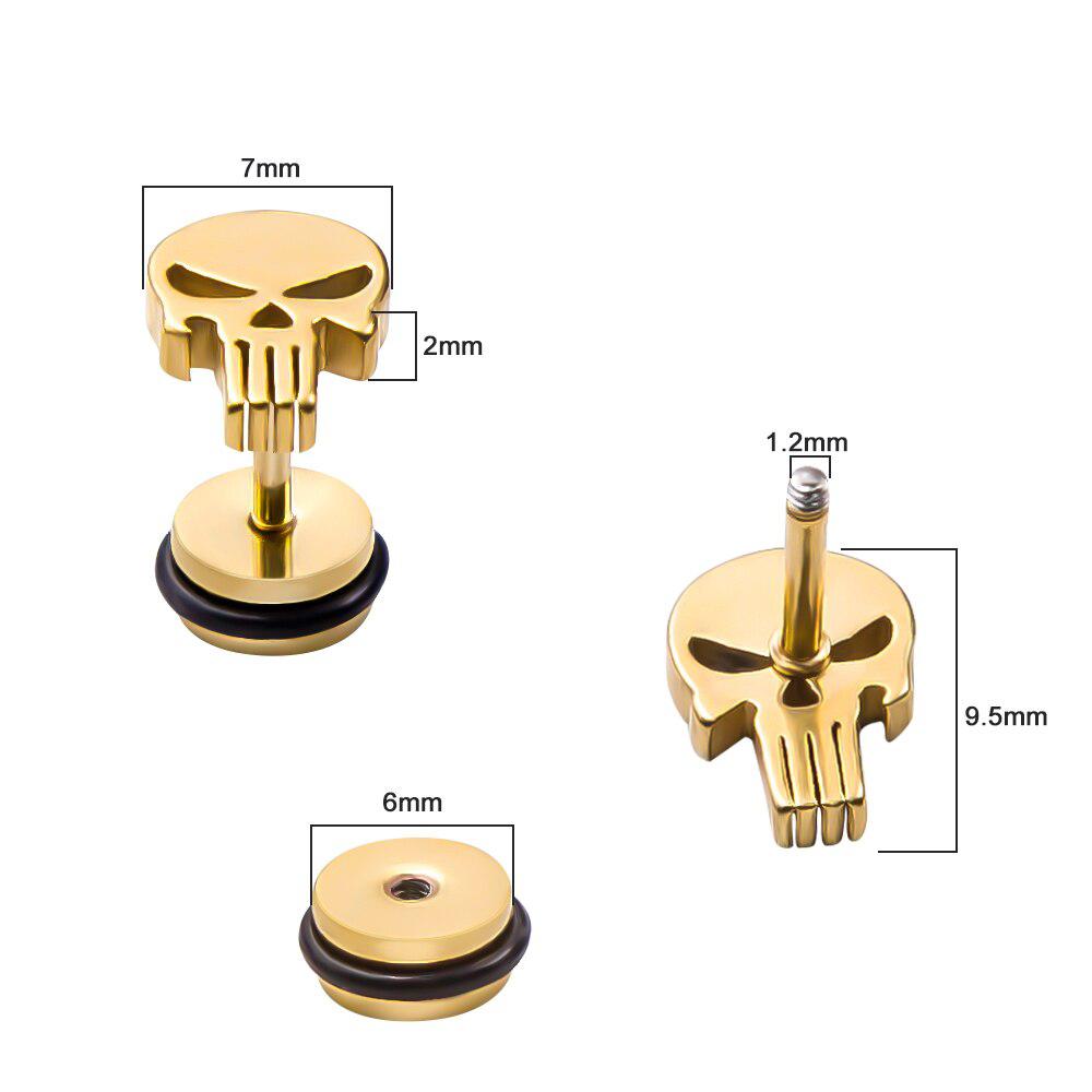 Cycolinks Skull Stud Earrings BOGOF - Cycolinks