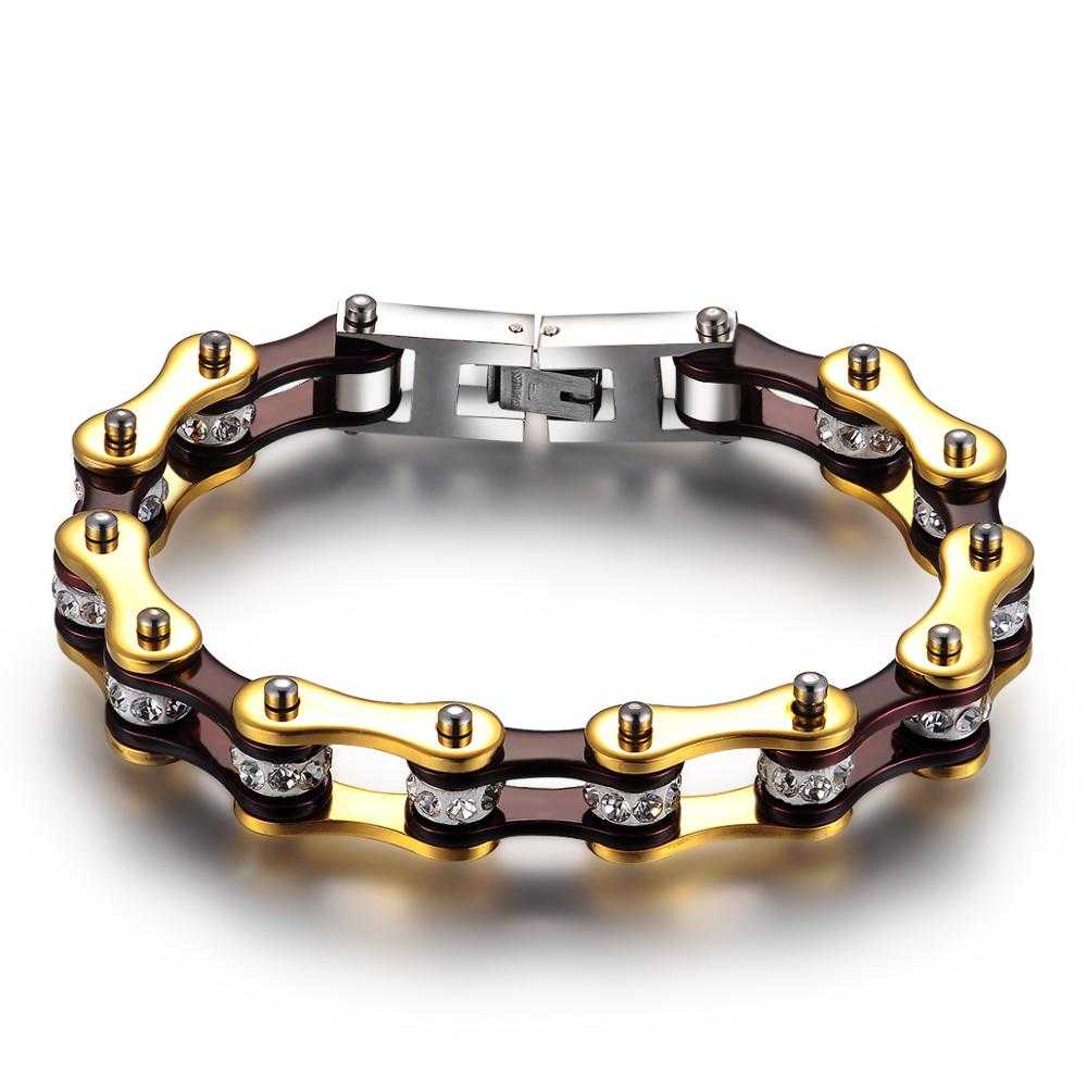 Cycolinks Black & Gold Crystal Bracelet - Cycolinks