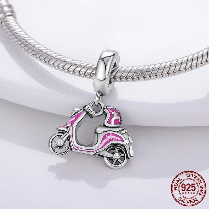 Cycolinks Pink Motorcycle Charm - Cycolinks