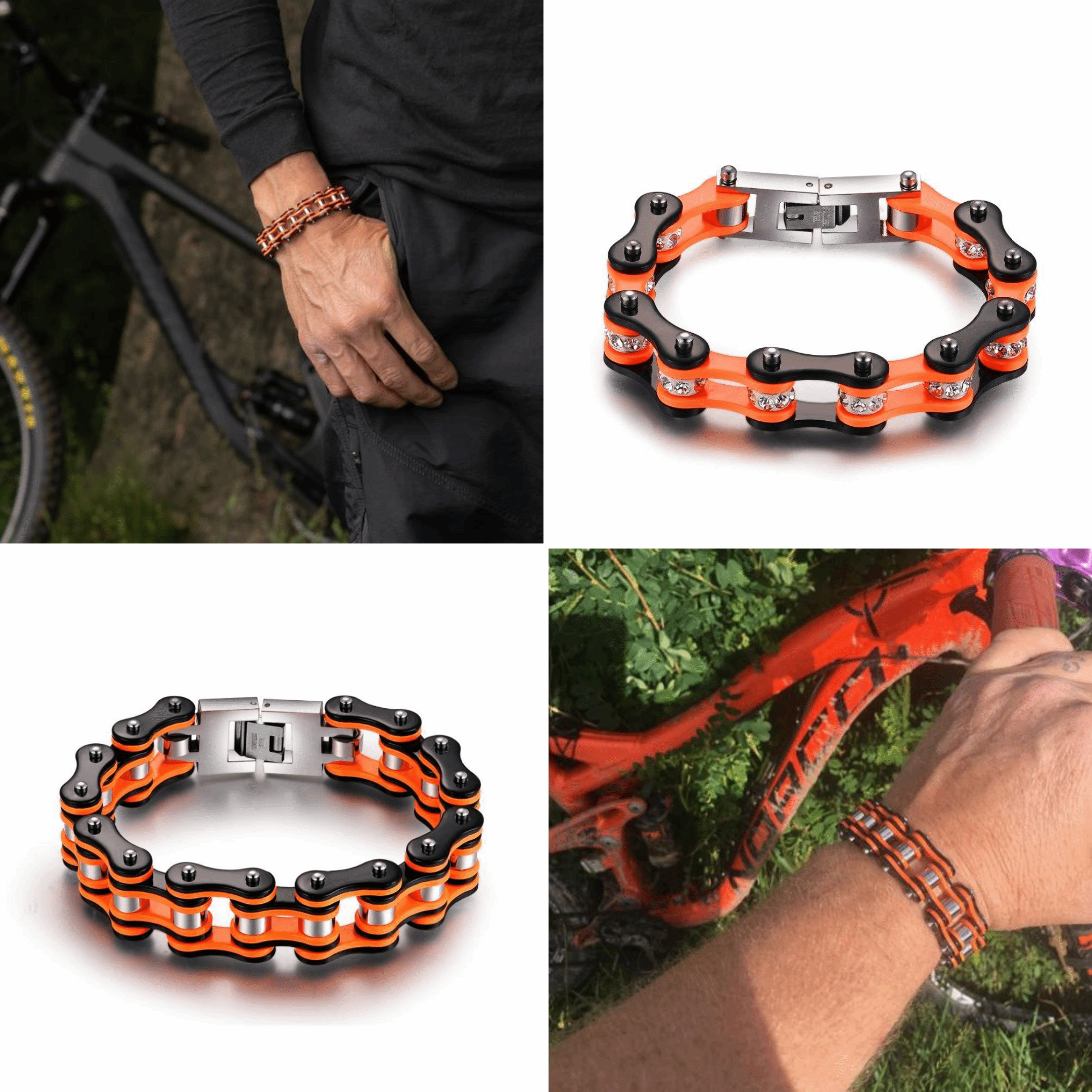 Orange mountain bike chain hotsell