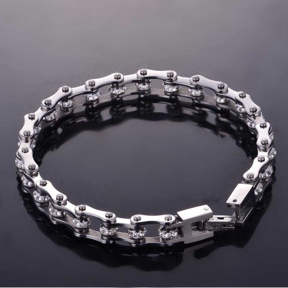 Cycolinks Silver Crystal Bracelet - Cycolinks