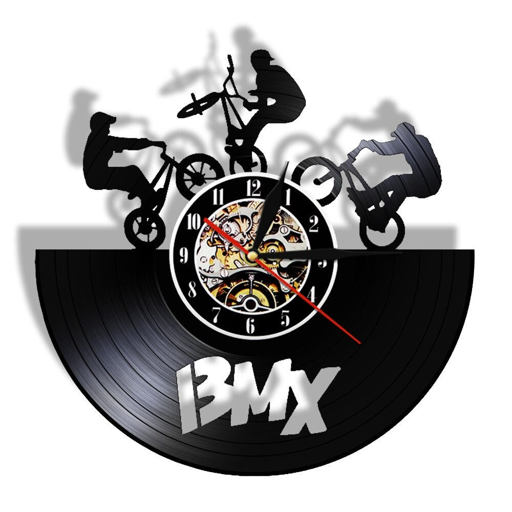 Cycolinks BMX Vintage Vinyl Clock - Cycolinks