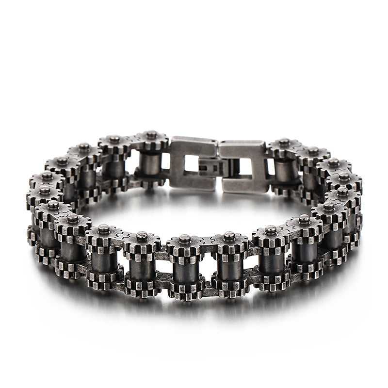 Crafted Bike Chain Bracelet