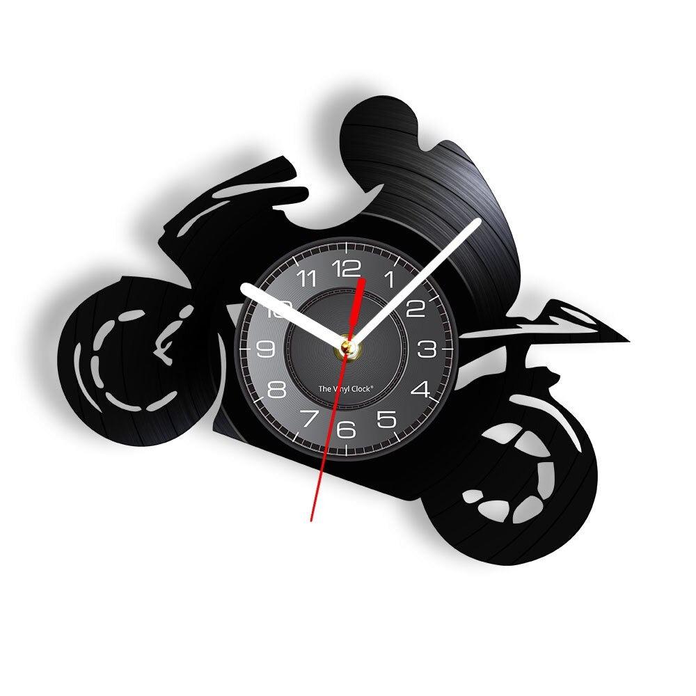 Cycolinks Motorbike Wheelie Vinyl Clock