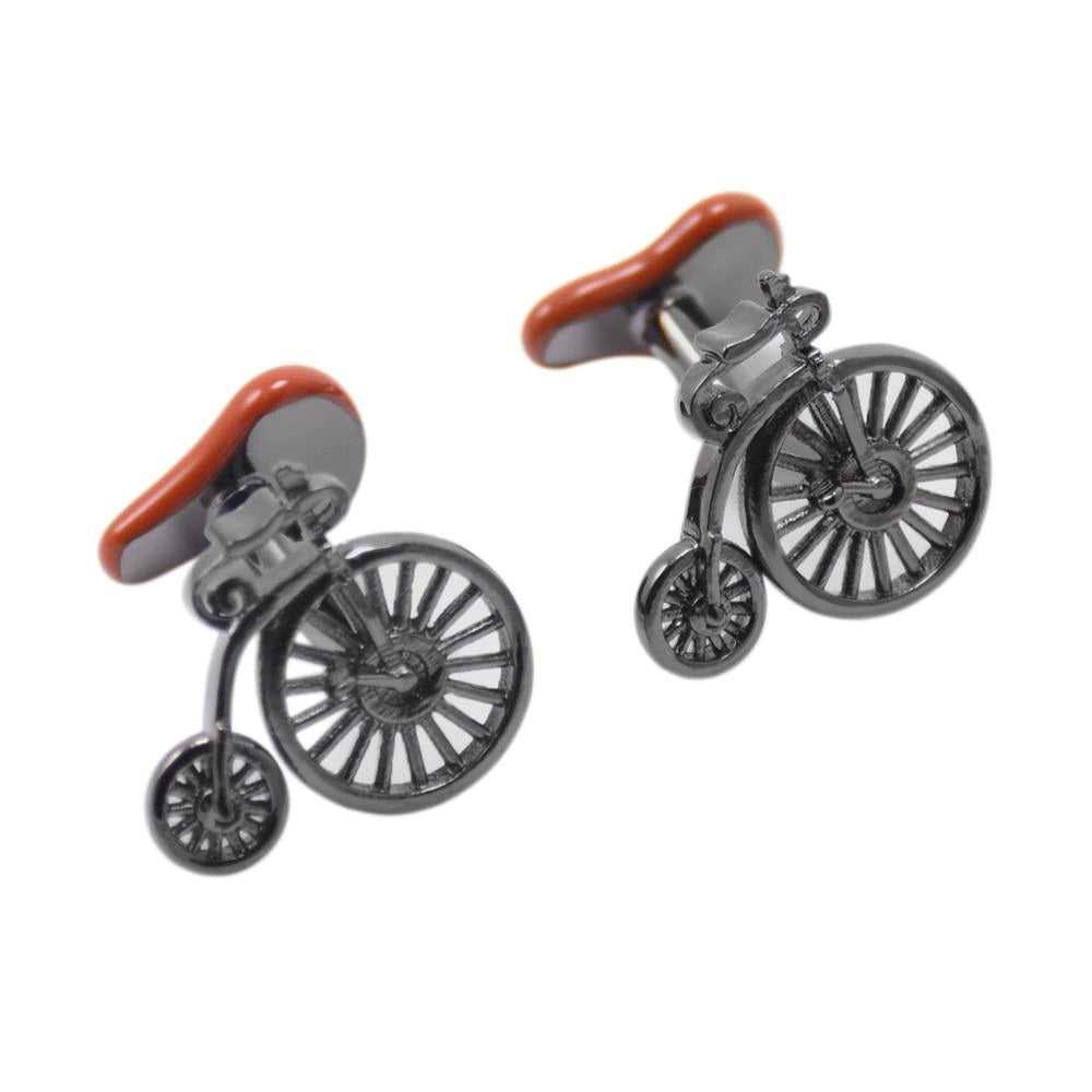Cycolinks Vintage Penny Farthing Bicycle Cuff Links - Cycolinks